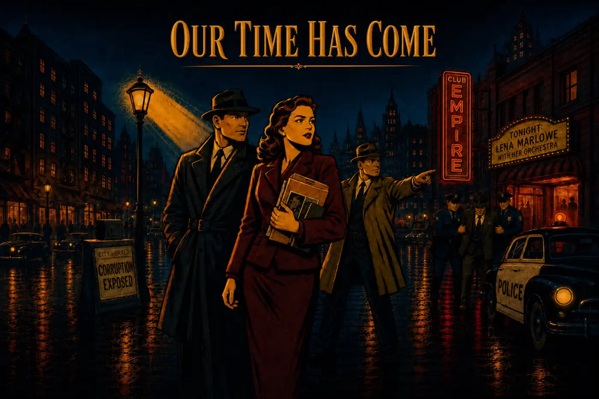 The Night Truth Won — faith and intrigue on a rain-lit city street
